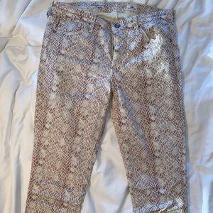 AG Snakeskin Jeans - 29